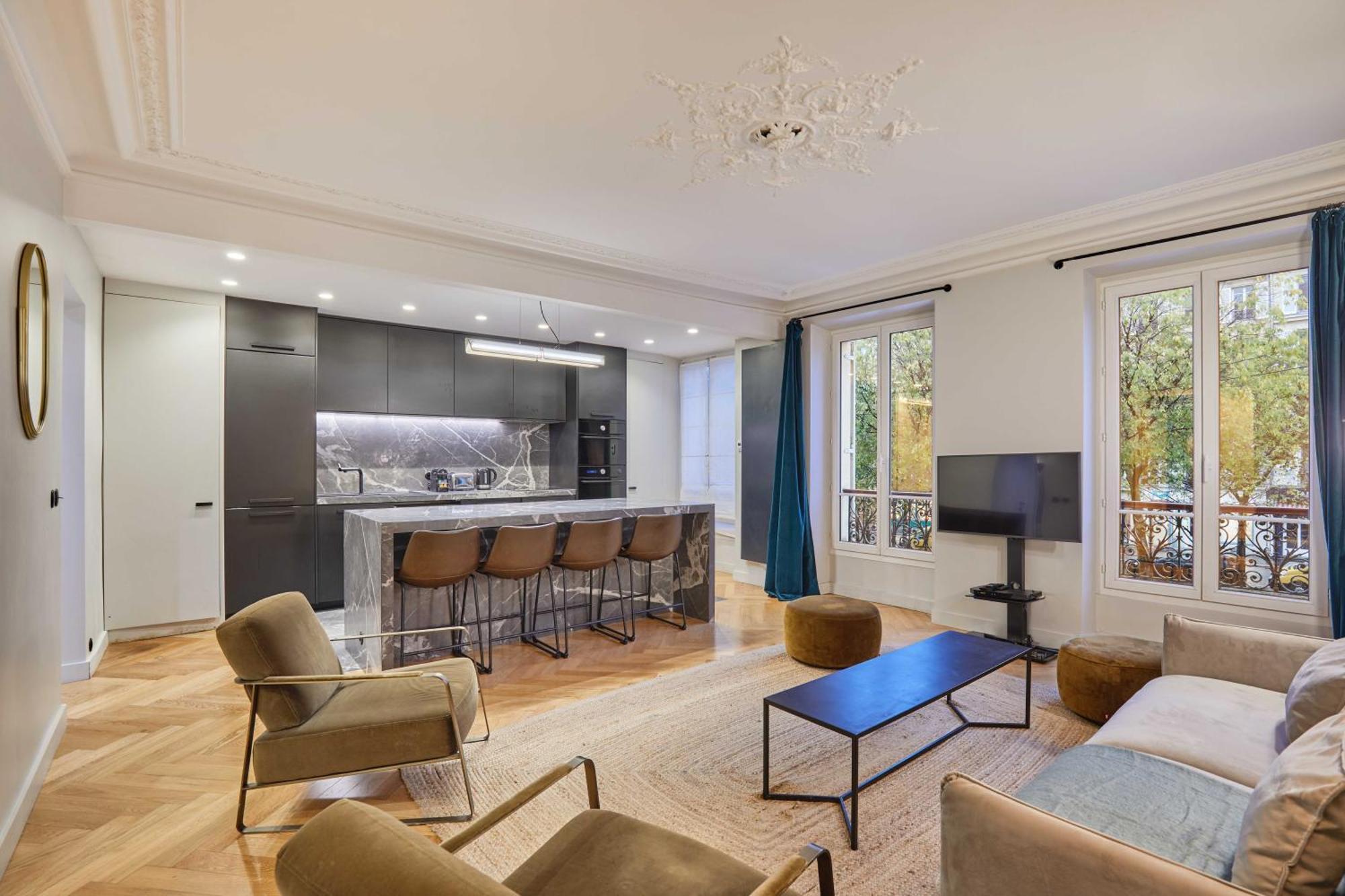 Magnificent Apartment - 3Br- 8P - Batignolles Paris Exteriör bild